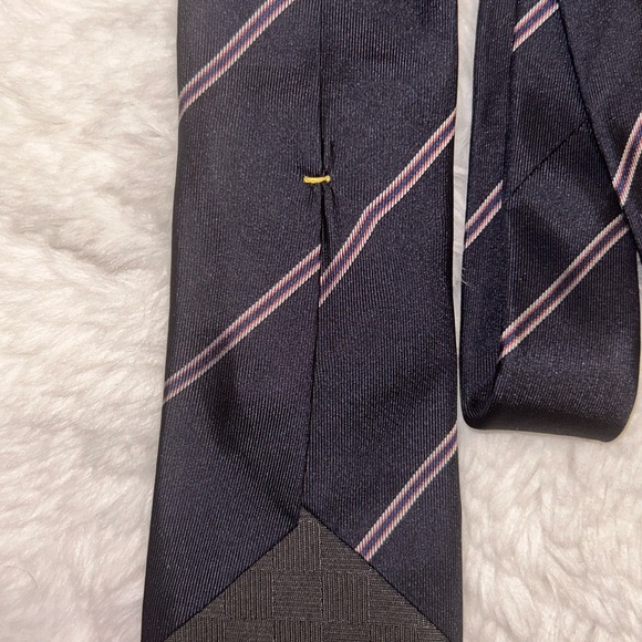 Louis Vuitton Navy Blue Americup Silk Tie - Picture 5 of 8